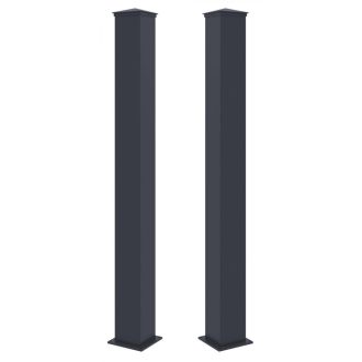 G21 oszlop kapuhoz 15x171 cm, lábazattal, antracit, 2 db