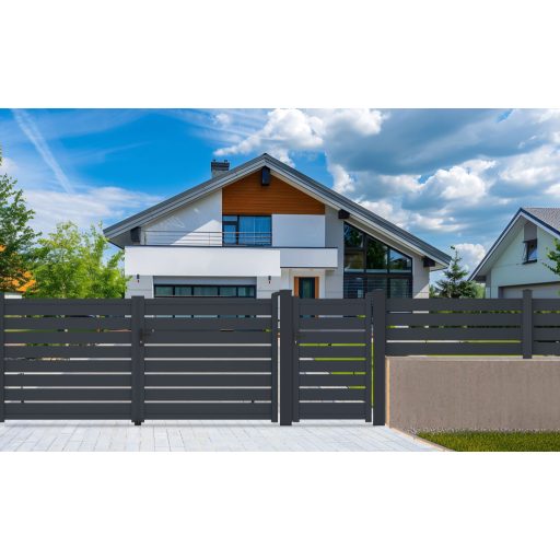 G21 oszlop kapuhoz 15x171 cm, lábazattal, antracit, 2 db