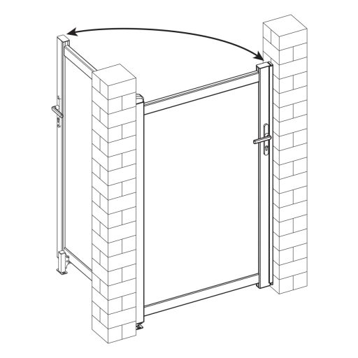 G21 tartozék jobbos szerelési profil kapuhoz 173 cm